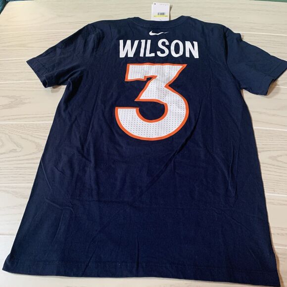 NFL Team Apparel Nike Men's S T-shirt Navy Blue Denver Broncos Russell‎ Wilson - Picture 7 of 9